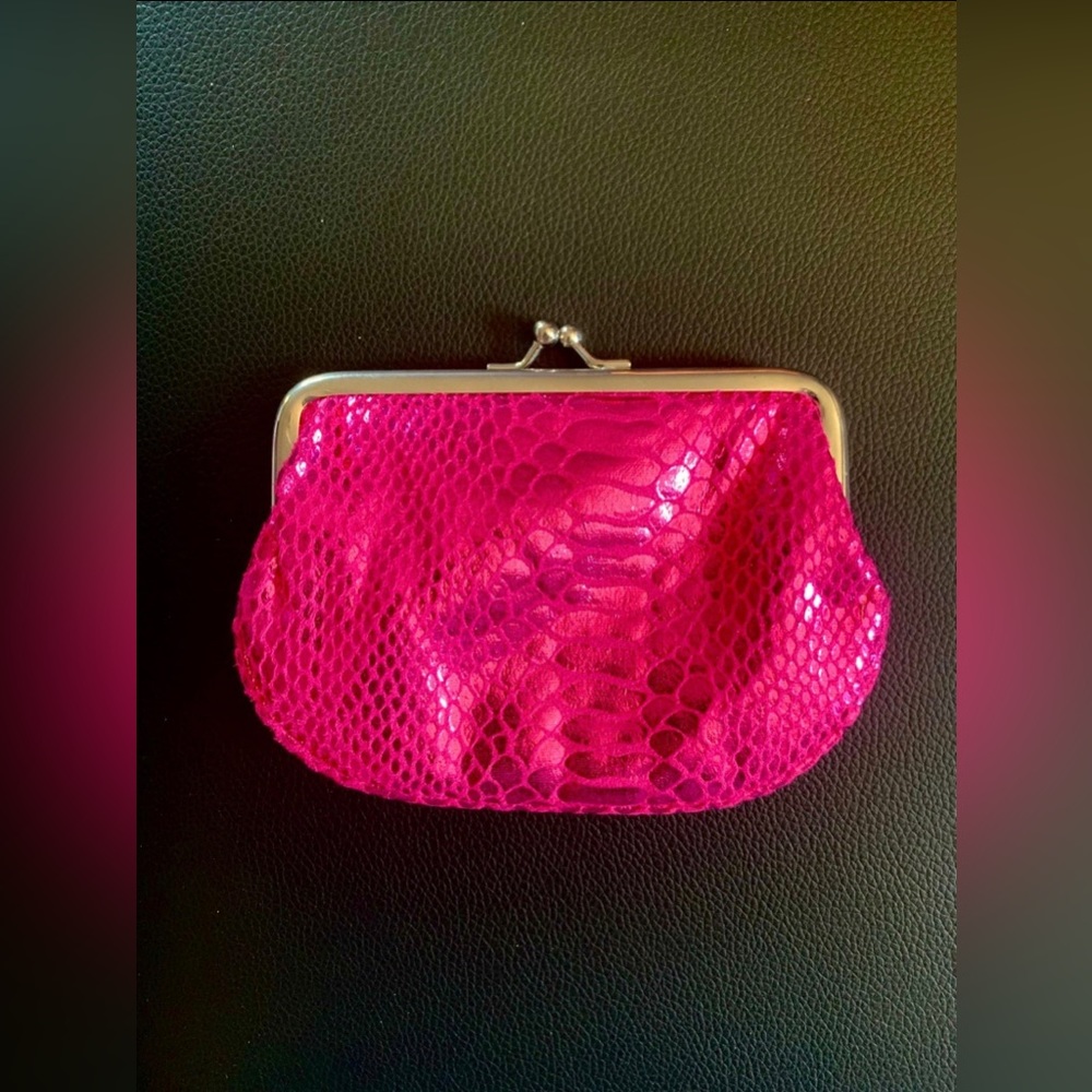 Pink Kisslock Coin Purse